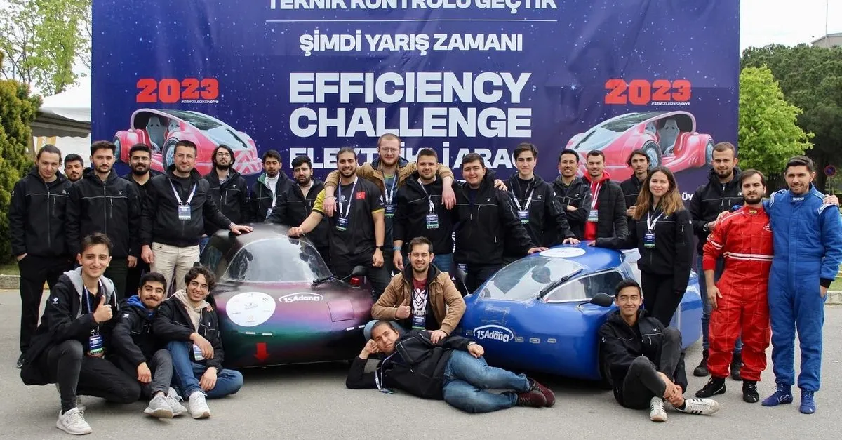 Çukurova Üniversitesi 1.5 Adana Elektromobil Takımı yine şampiyon oldu