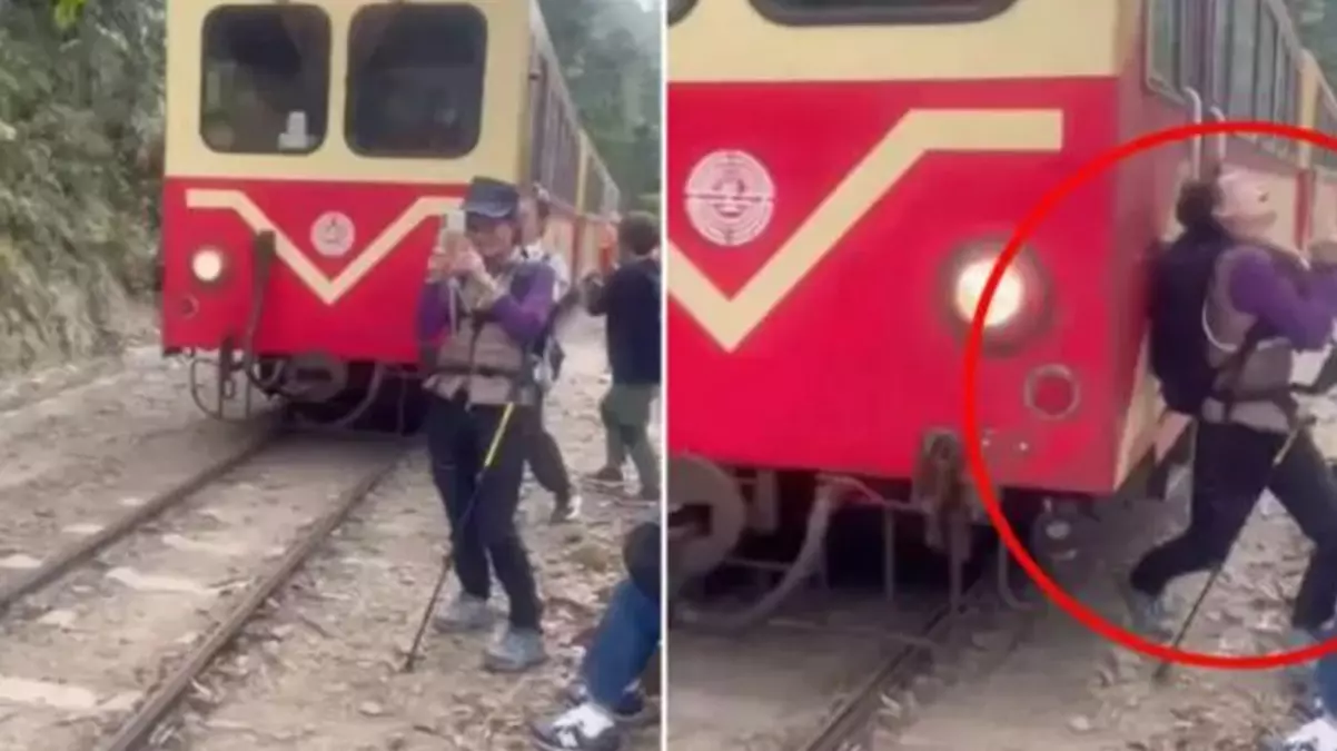 Raylarda selfie çekmeye çalışan turiste tren çarptı